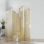 Metal foldable room divider wall panel for restaurant