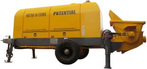 Quality Diesel Stationary Concrete Pump 6400*2160*2800mm 500L Oil Tank Customized Color wholesale