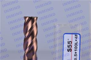 Quality Long Shank 4 Flute Solid Carbide Corner Radius End Mill With SiN Coating wholesale