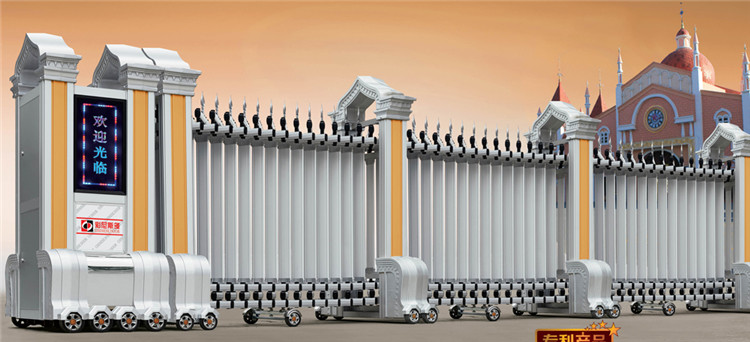 Industrial Electric Motors Retractable Electric Gate 680mm Width