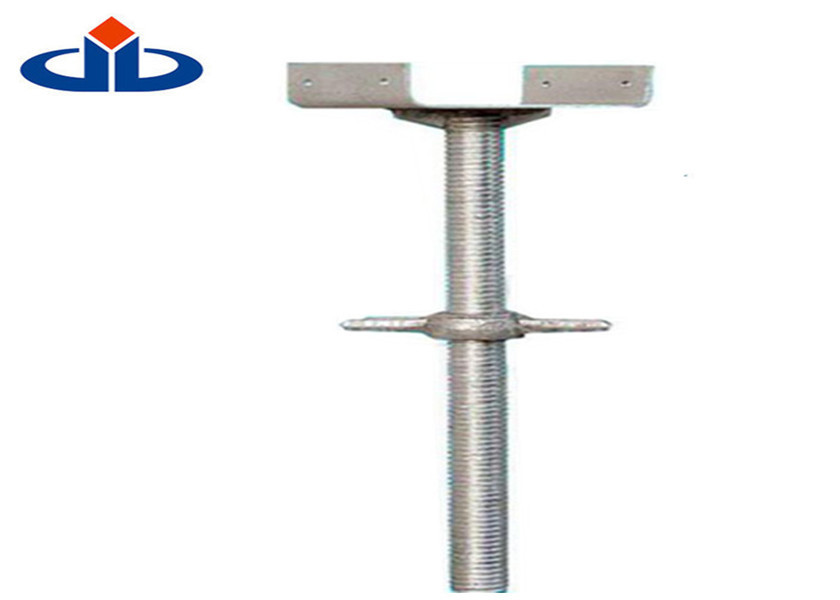 Building Scaffold Leveling Screw Jacks Base Plate Jack Hot Dip Galvanizing Process