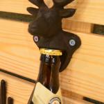 Home Decor Deer Head Brown Rust Cast Iron Bottle Opener