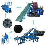 XKP560 Old Tyre Powder Making Machine 45Kw Tire Shredding Machine