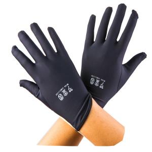 Quality Wear Resistant Black Jewelry Gloves , Reusable Microfiber Hand Gloves For Store wholesale