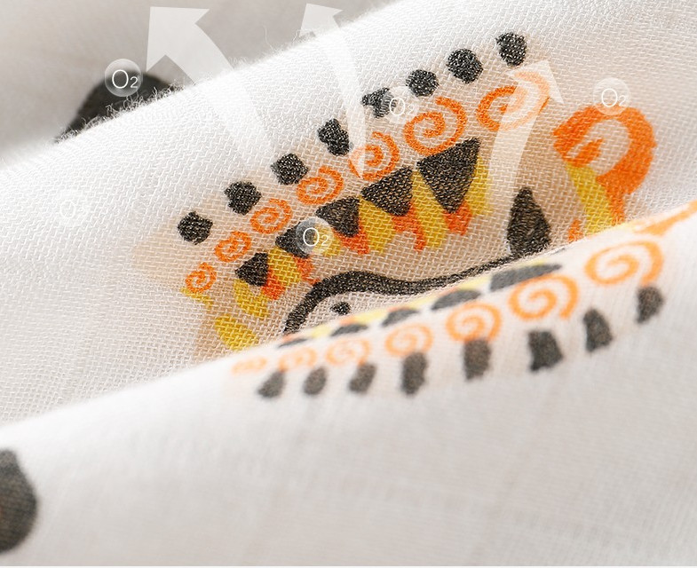 Five Layers Thick Gauze Fabric Swaddle Cloth Fabric 57 Inch Wide