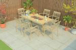 Aluminum Outdoor Rattan Table And Chairs Beach Style