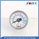 Brass Tube Miniature Pressure Gauge / Setting Instruction Gas Pressure Gauge