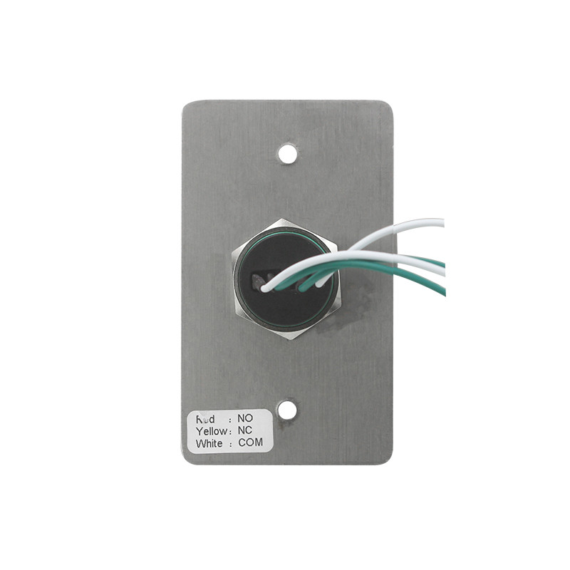 Anti - Vandal Red Door Exit Push Button Micro Switch With Fireproof Material Faceplate