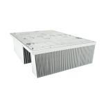 1-10mm Base Customizable Skived Fin Heat Sink Square Anodizing