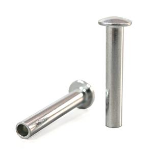 Quality Bright Finish Stainless Steel Flat Round Head Semi-tubular Rivets wholesale