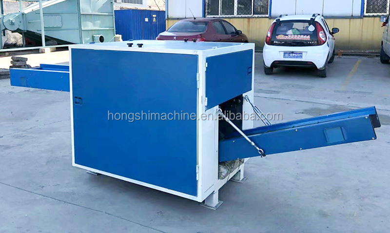Textile shredder machine for cutting rag textile waste