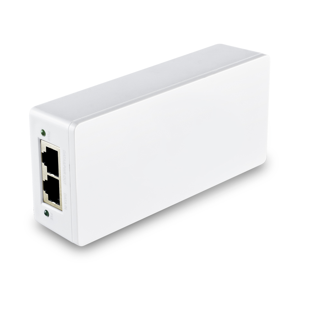 Customized Size POE30G-AT Gigabit Desktop High Power POE for Network Cameras Wifi CCTV Active Ethernet Injector Adapter