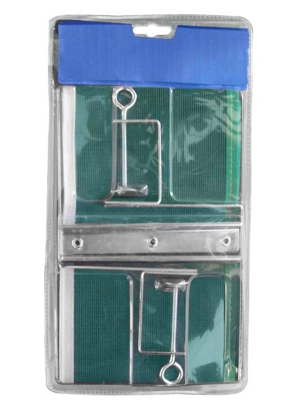 Cheap Silver Color Simple Table Tennis Post Steel Material Green Net For Family Recreation for sale