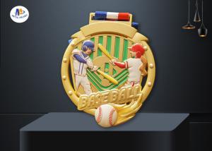 Quality Sport Baseball Medals Feature The Player In Colors Painting wholesale