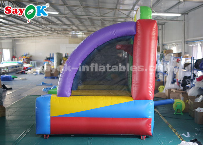 Inflatable Lawn Games Garden Inflatable Sports Games Shooting Basketball Hoop And Football Gate With Air Blower