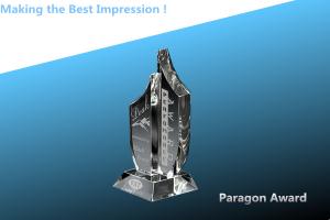 Quality paragon award/crystal paragon trophy/glass trophy/crystal performance award/crystal trophy wholesale