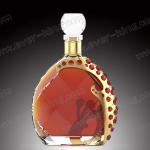 Luxury Crystal 700Ml Whiskey Glass Bottle With Glass Cap
