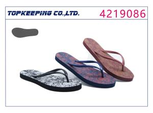 Quality PE Womens Thong Slippers Basic White And Black wholesale