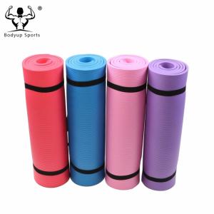 Quality Customs Print NBR Yoga Exercise Mat Thickness 10mm For Protecting Knees And Joints wholesale