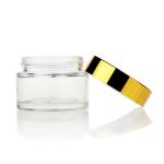 50g Glass Jar Cream Glass Jar With Gold Cap