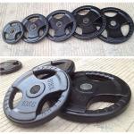 High Quality Black Rubber Coated Grip Weight Plates