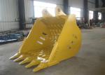 Hyundai R360 Rock Excavator Ditching Bucket 1.7m3 Capacity Yellow