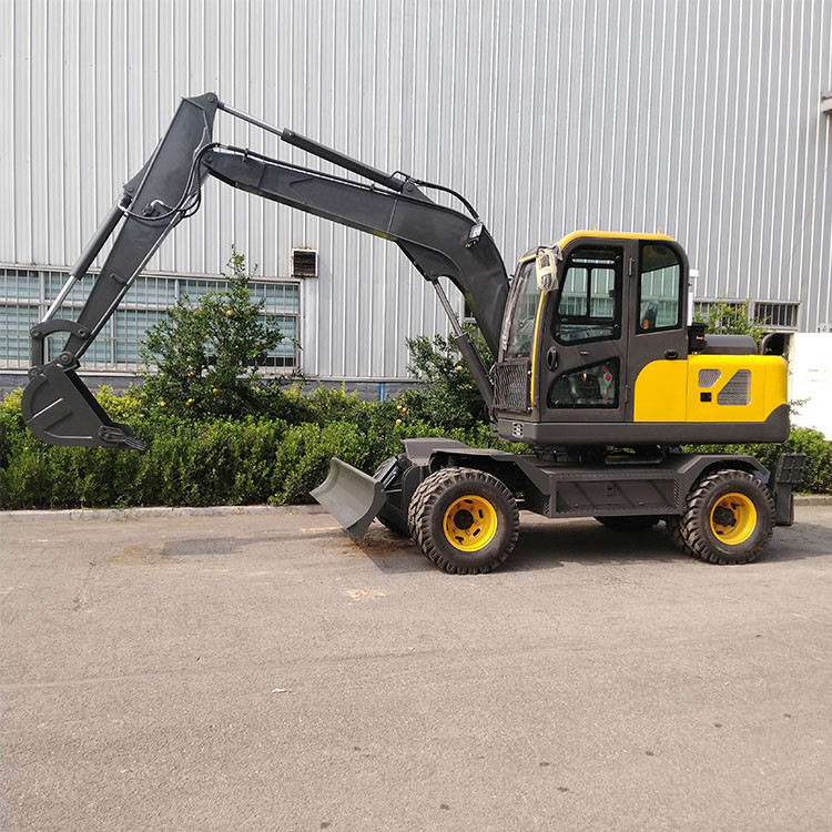 Heavy Duty Construction Equipment Wheeled Excavator Rotary Wheel Wood Grabber Digger