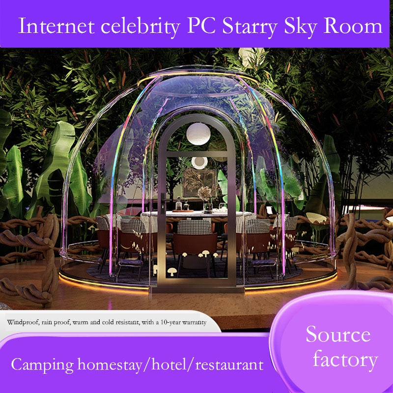 Restaurant Bubble Room Outdoor Homestay Transparent tent Glass Sun Room Scenic Villa Hotel