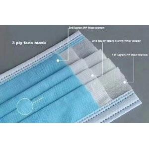 Quality Disposable Earloop Face Mask / Disposable Earloop Face Mask COVID 19 Provetion wholesale