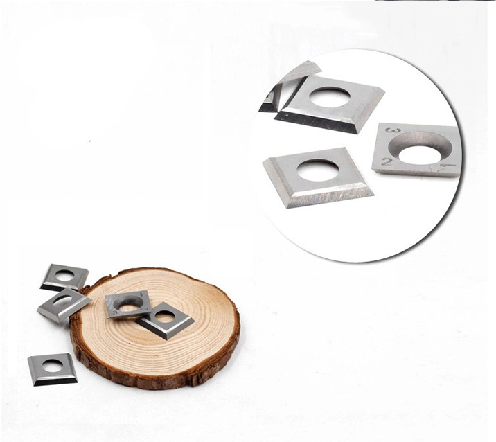 Solid Carbide Tips 14x14x2mm R150 Carbide Reversible Insert Blade for Grizzly T21348 and Spiral Helical Planer