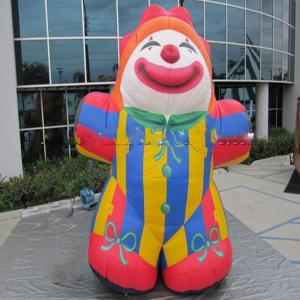 Quality Funny Large Outdoor 15FT Advertising Inflatables Clown Cartoon For Promotion wholesale