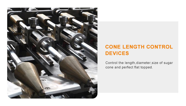 5kg / Hour Sugar Cone Production Line Cone Making Machine With 51 Baking Plates