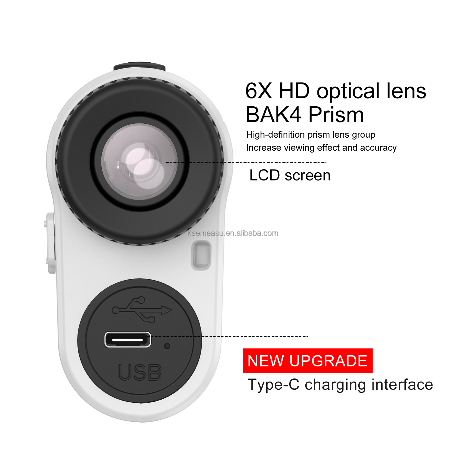 1000m Laser Range Finder Slope switch Flagpole Lock Rechargeable Distance Meter Outdoor sport Laser Golf Rangefinder Telescope