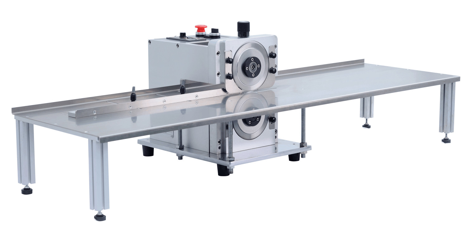 Precision Fiber Board PCB Separator Machine With Two circular Blades