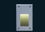 LED Wall Light Recessed 3mm Tempered Glass Good Heat Dissipation 120°Beam Angle