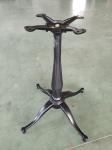 Cast Iron Cross Table Base Custom Table Legs Diamond Column Sandy Texture Finish