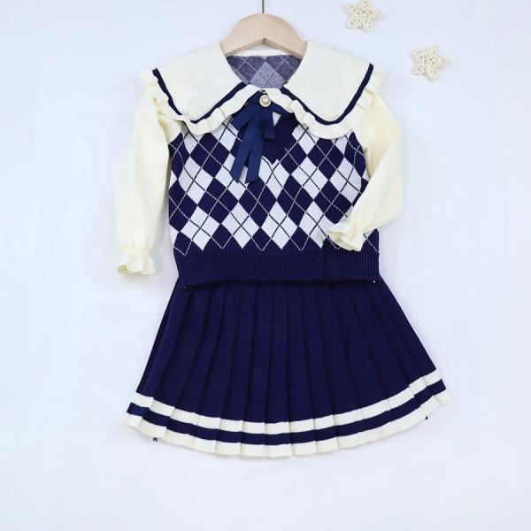 Winter Children Sweater Girls Clothing set Toddler Christmas Dresses Fall kids