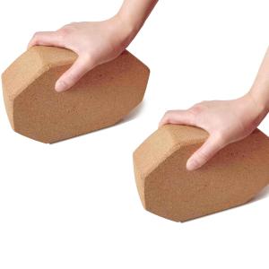 Quality 215 X 140 X 85mm Octagonal Yoga Cork Block Bricks Yoga Auxiliary Equipment wholesale