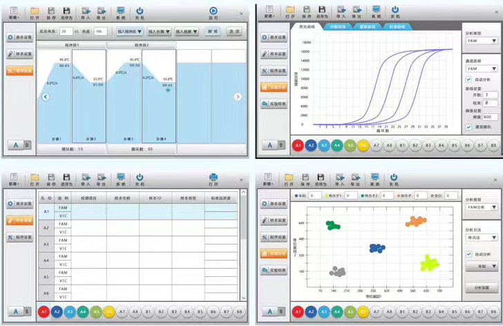 RT PCR System Real Time PCR Equipment 7 Inch TFT Touch Screen