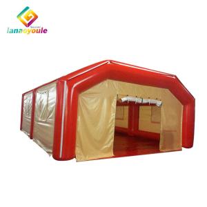 Quality White Red Pvc Blow Up Event Shelter , Moveable Temporary Outdoor Shelter wholesale