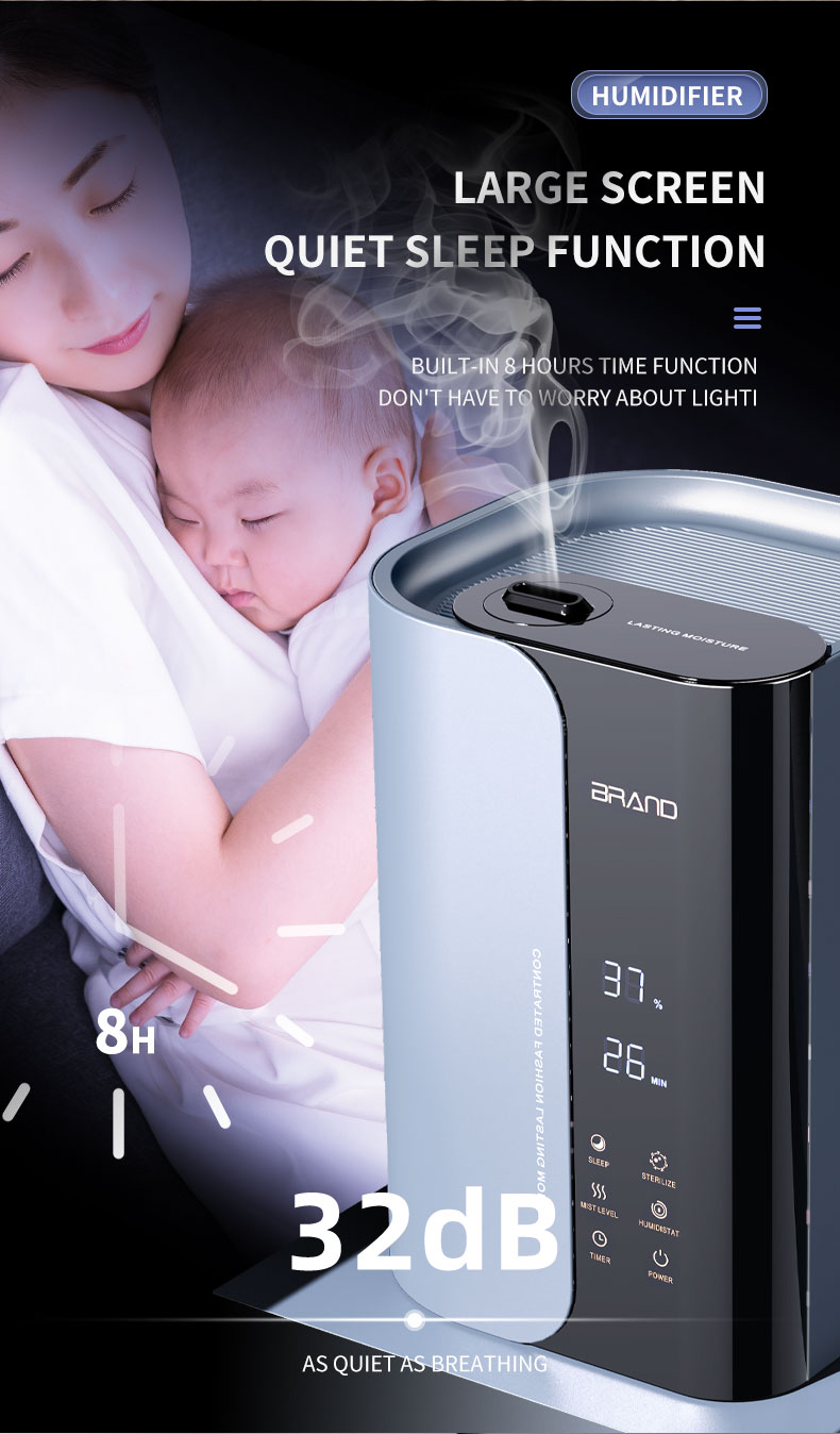 HOMEFISH Touch Control Room Humidifier Home Essential Oil Diffuser 300ML/H