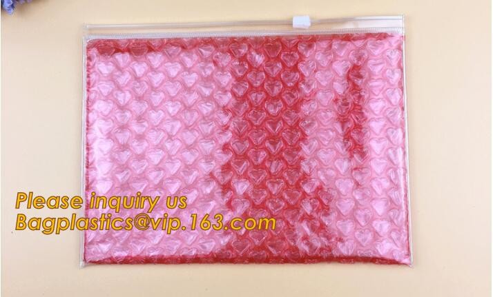 Cosmetic Pink Slider Padded Bag/Silver k Bag With Bubble,Padded Envelopes Cheap Aluminium Foil k Holographic