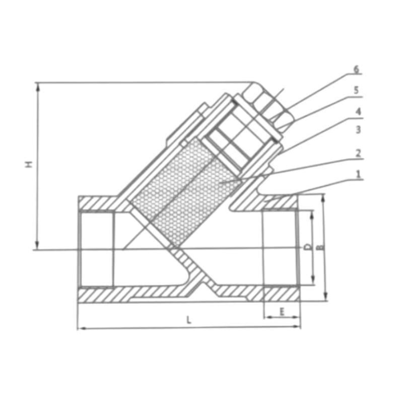 Female Thread Y Strainer SS304/316 for Water Pipe Filter