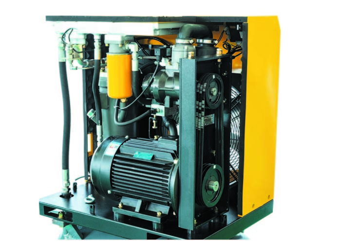 Electric Portable Tank Combined Screw Air Compressor 11kw 15hp Long Life - Time