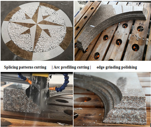 5 Axis Cnc Router Quartz Bridge Saw For Marble Cutting Granite Stone Cutting Machine 70mm Cutting Thickness (Max.) 2000m