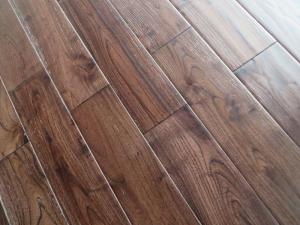 Quality Handscraped, Brushed And Distressed Asian Teak Solid Hardwood Floors wholesale
