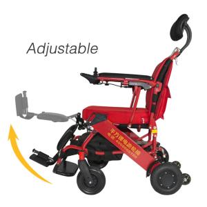 Quality Red 220.46lb 6 Km/H Lightweight Compact Wheelchair wholesale