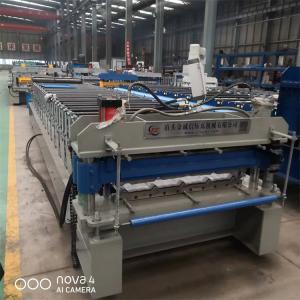 Quality PPGL Roof Panel Roll Forming Machine 15m/Min Roof Tile Forming Machine wholesale