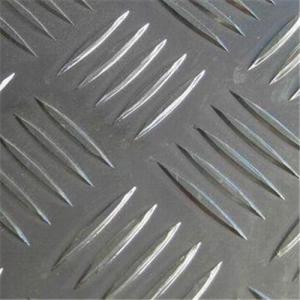 Quality Anti Rust Aluminium Checker Plate Five Bar Natural Color For Ships / Cars Lights wholesale