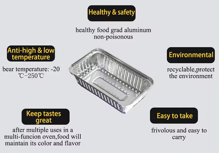 1/3 Size Foil Steam Table Pan Lid - 100/Case​ F2619 Rectangular Aluminum Foil Containers